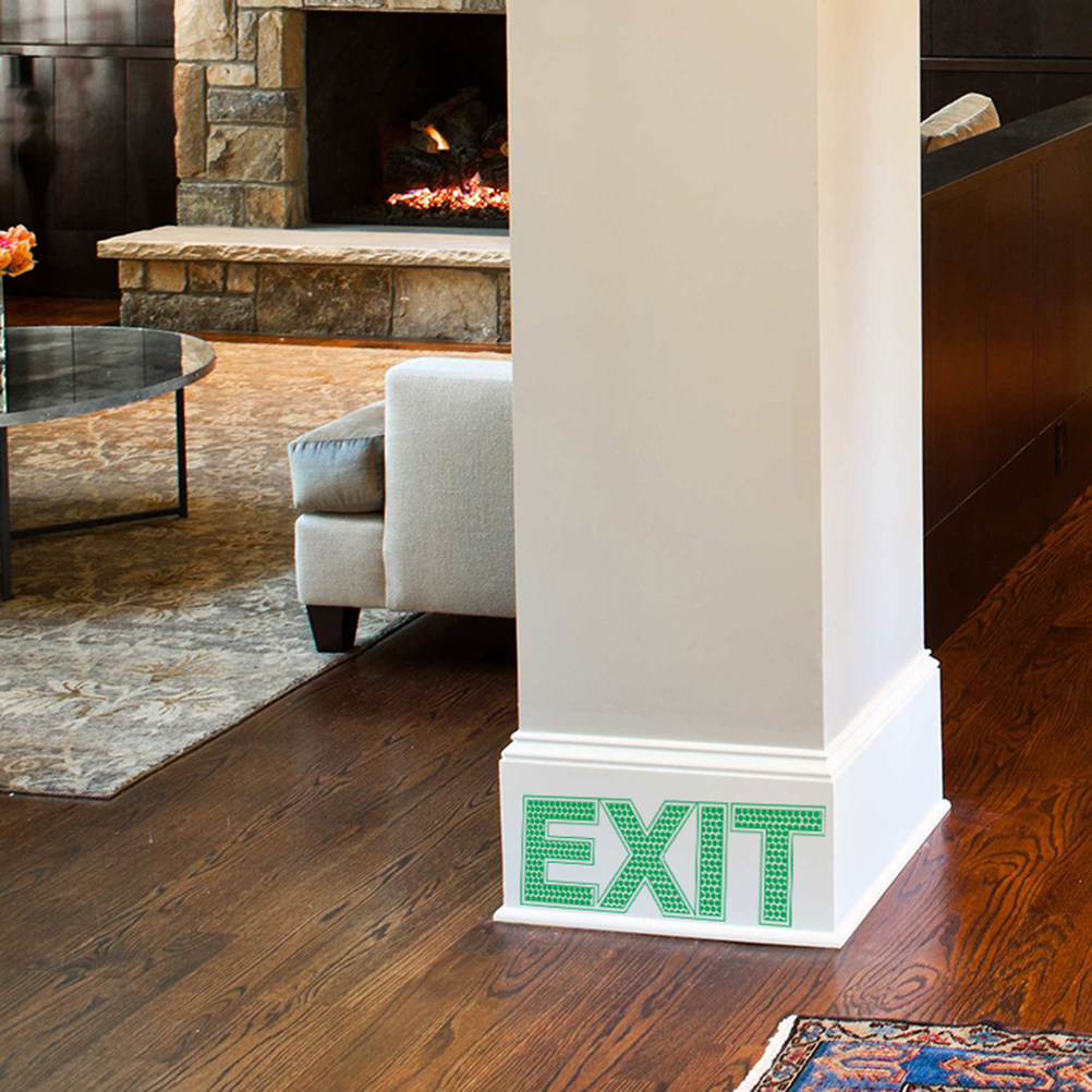 Emergency Exit Sign - Adesivo de Parede de Saída de