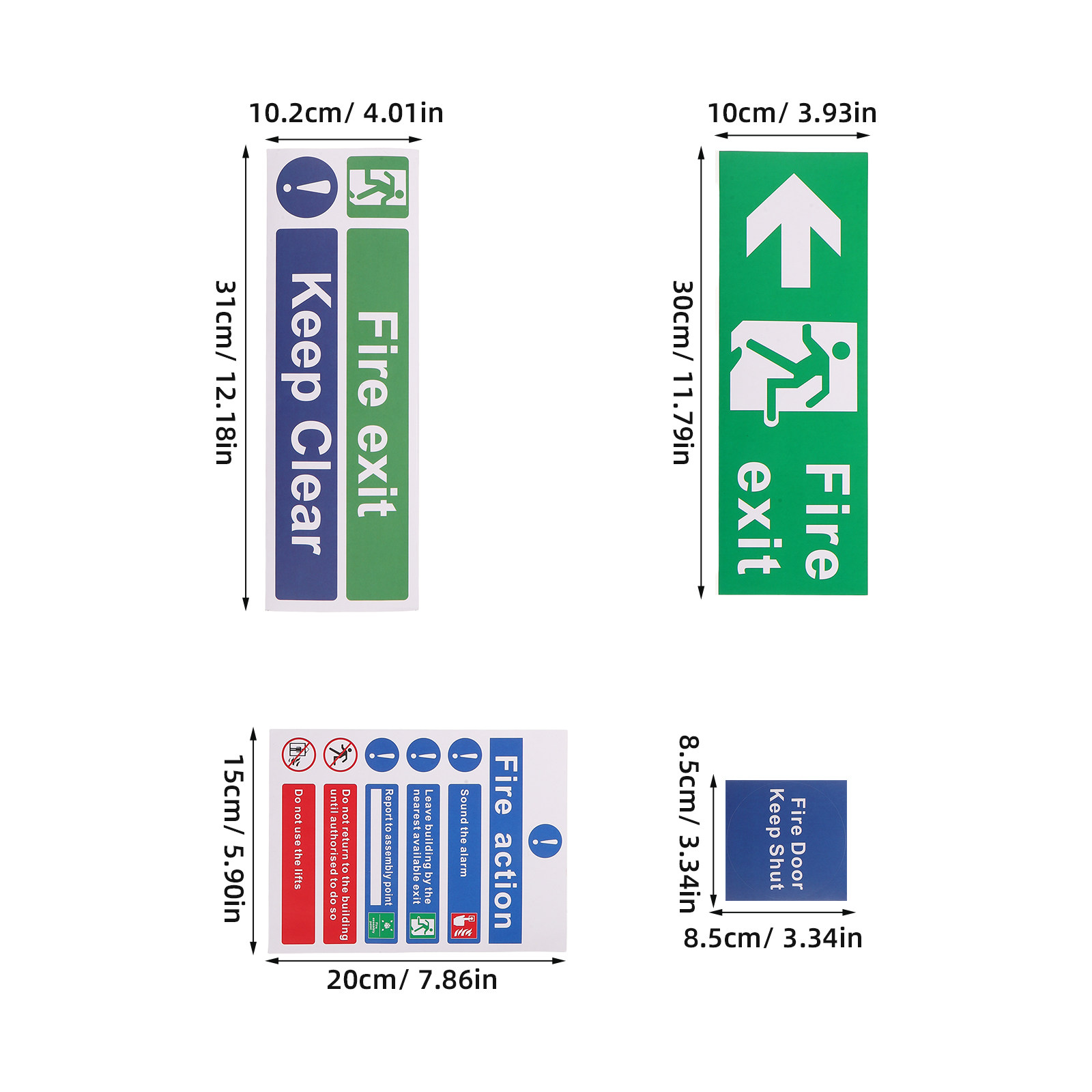 21 Peças de Sinais de Saída de - Emergency Exit Sign avaliação e preço