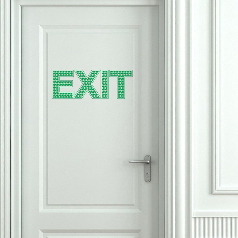 Adesivo de Parede de Saída de  - Emergency Exit Sign avaliação e preço