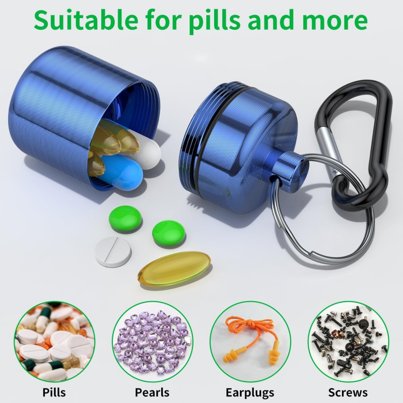 Mini Porta-Pílulas de Chaveiro - Medicine Cabinet Lock avaliação e preço