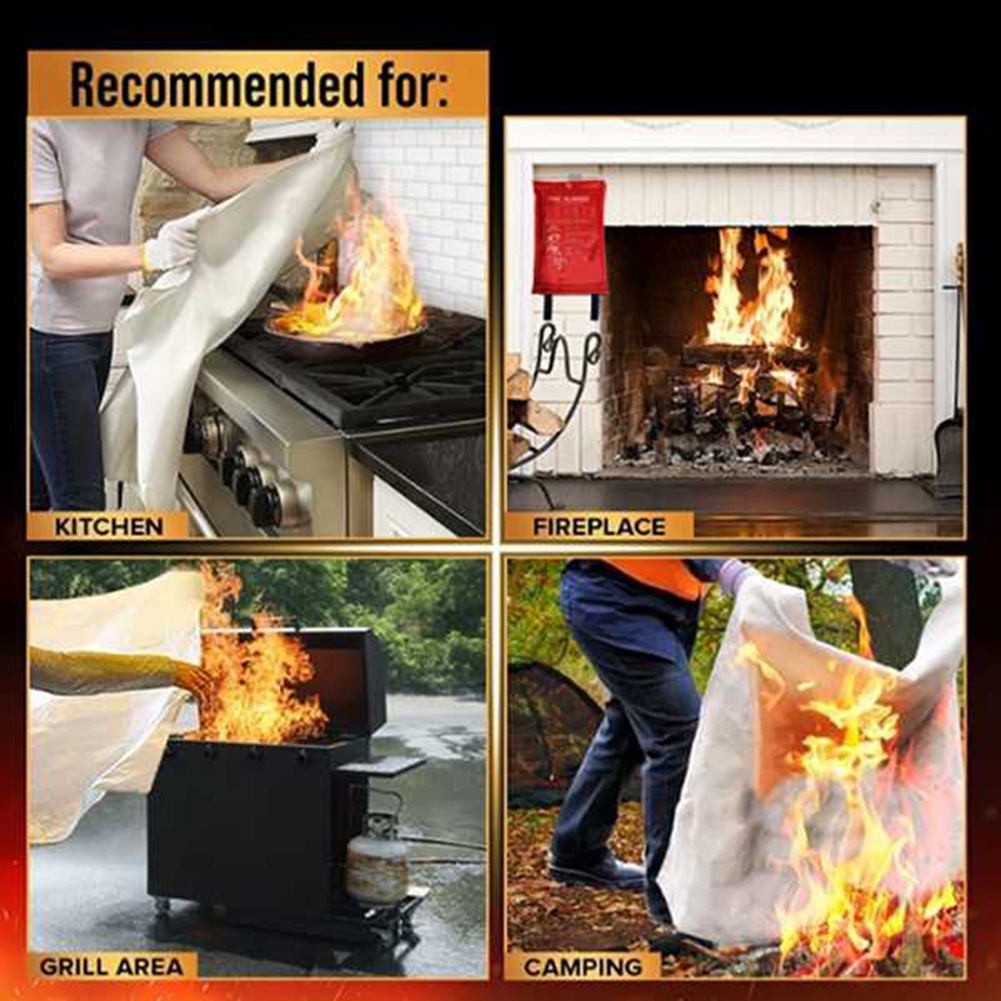 Cobertor de fogo de emergência - Fire Blanket Kitchen avaliação e preço