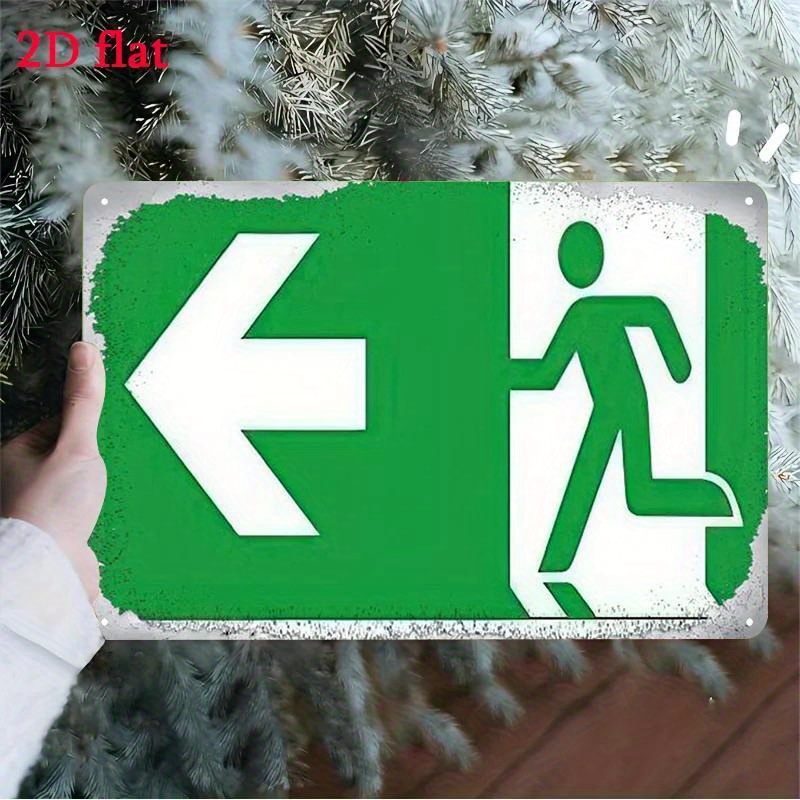 Sinal de Saída de Emergência e - Emergency Exit Sign avaliação e preço