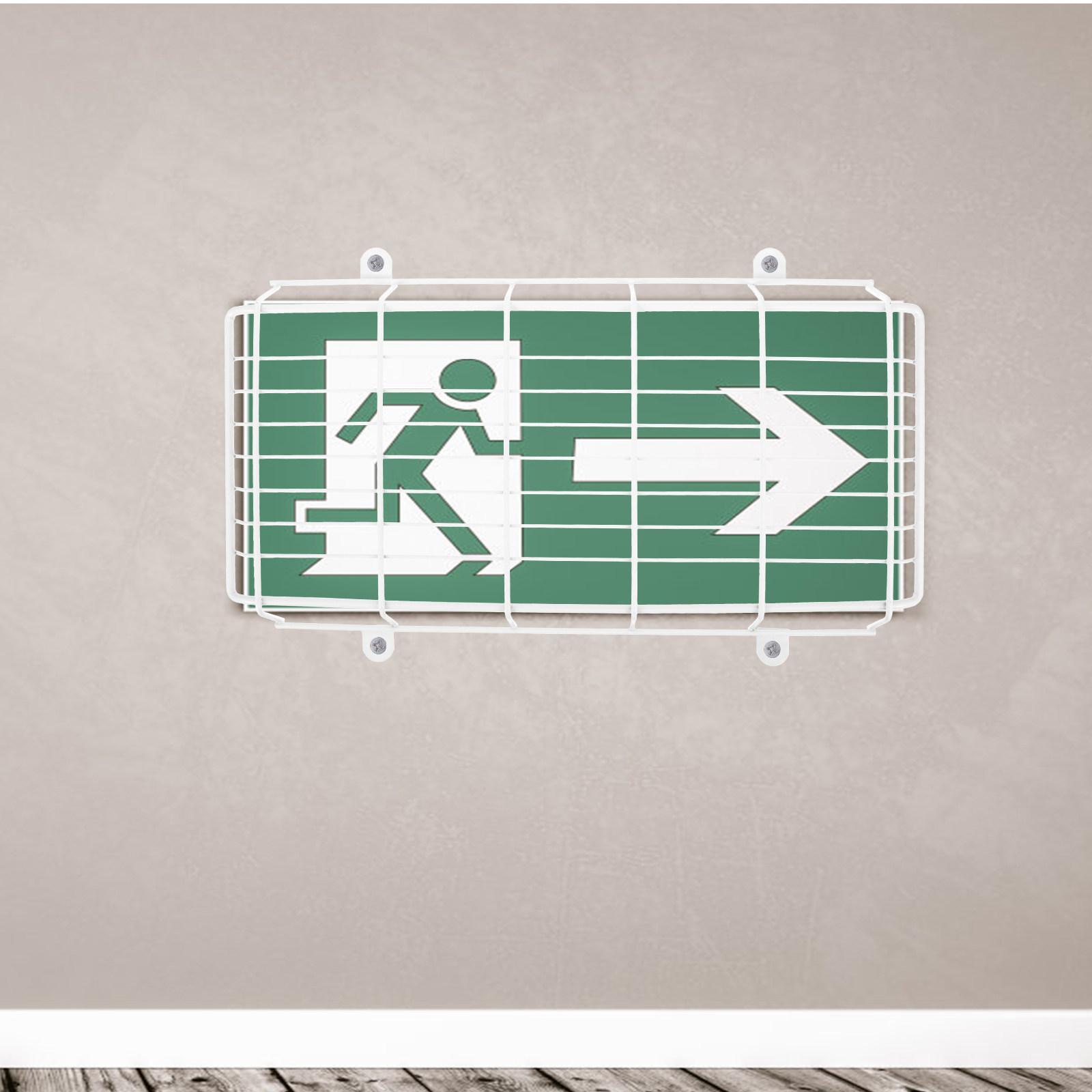 Capa Protetora de Aço Inoxidáv - Emergency Exit Sign avaliação e preço